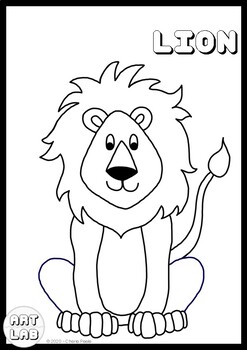 How to draw a Lion by Hello Art Lab | Teachers Pay Teachers