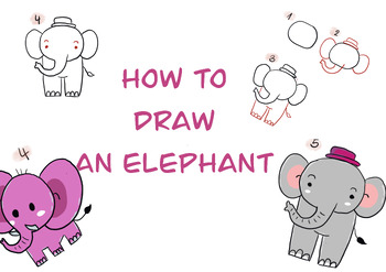How to draw an Elephant by Kanyamas Surasiang | TPT