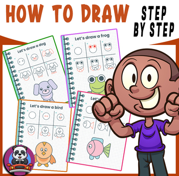 Preview of How to draw animals - How to Draw Step by Step - Directed Drawings