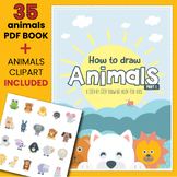 How to draw animals for kids | Easy drawing steps by using