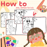 FREEBIE | How to draw cartoons for kids | Drawing guide | 