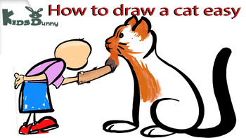 Preview of How to draw a dog and a cat step by step for kids, How to draw, video tutorials.