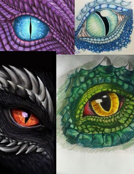 How to Draw and Color Dragon Eyes 