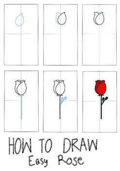 Preview of How to draw easy roses