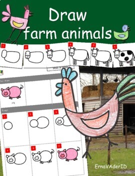 Learn to draw Farm Animals – Simple DIYs – Kids Activities