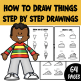 How to draw things : Starting a drawing with a geomatric shape.