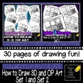 How to draw three dimensional op art bundle Art Sub Lesson