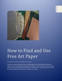 How to find (and use) free art paper