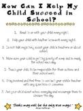 How to help your child succeed in school