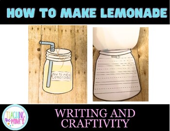 Preview of How to make Lemonade Craftivity