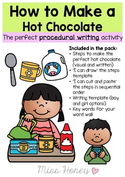 Preview of How to make a Hot Chocolate (PROCEDURE WRITING)