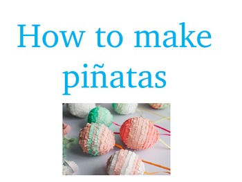 Preview of How to make a Pinata