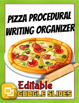 Preview of How to make a Pizza: Procedural Writing Organizers (Editable in Google Slides)
