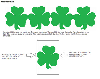 Preview of How to make a Shamrock Paper Chain
