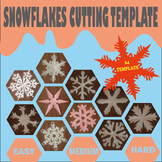 How to make a snowflake-snowflake cutting template-Snowfla