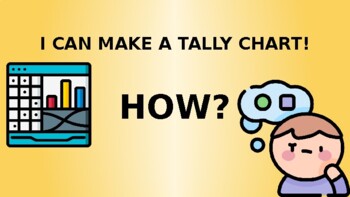 Preview of How to make a tally chart?  for KIDS (POWER POINT PRESENTATION)