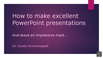Preview of How to make an excellent PPT - by choosing a Topic of Interest