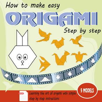 Preview of How to make easy origami step by step for beginners; kids and Teens