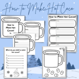 How to make hot cocoa hot chocolate writing craftivity win