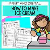 How To Make Ice Cream In A Bag | STEM Sequencing Worksheet