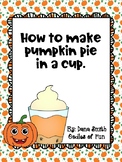 How to make pumpkin pie in a cup (visuals)