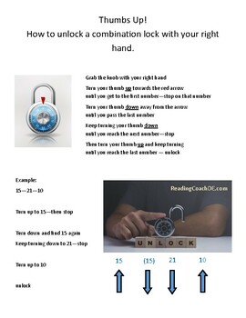 How to Open a Combination Lock 