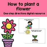 How to plant a flower One Step Directions BOOM™ digital resource