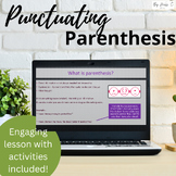 How to punctuate parenthesis | 60-minute lesson with worksheet
