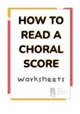 How to read a choral score worksheets