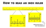 How to read an inch and centimeter ruler
