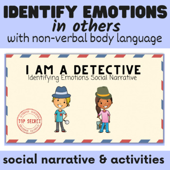Preview of How to recognize emotions in others social narrative story & activities