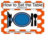 How to set the Table- An adapted book for Autism