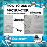 How to use a protractor interactive notebook math foldable