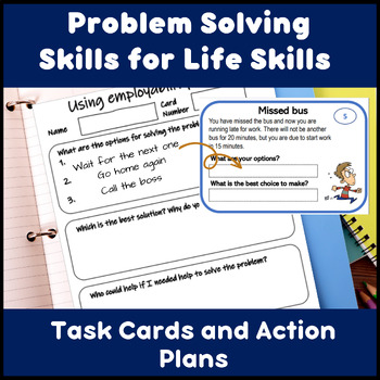 Preview of Employability skills game for problem solving with task cards