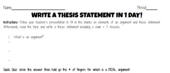 teach thesis statement