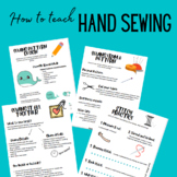 How to teach hand sewing, how to sew shaped pillows