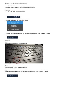 Preview of How to turn on/off Spanish keyboard - Windows
