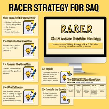 Preview of How to use R.A.C.E.R for Short Answer Questions - Google Slides