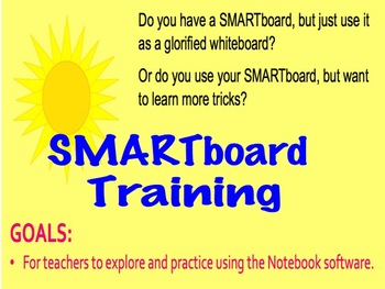 Preview of How to use SMARTboard Notebook Software Training Professional Development
