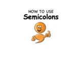 How to use Semicolons (PowerPoint)