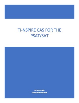 Preview of How to use TI-Nspire CAS II for PSAT/SAT - Test 1