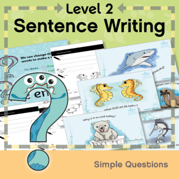 Preview of Level 2 Sentence Writing: Question Marks