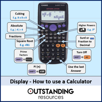 Preview of How to use a Calculator (Classroom Display)
