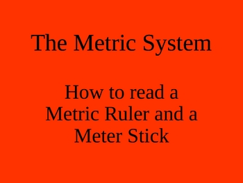 How to Read a Meter Stick