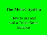 How to use a Triple Beam Balance PowerPoint