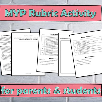 Preview of How to use an MYP Rubric activity to teach parents and students