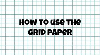 Preview of How to use the grid paper - STAAR test prep