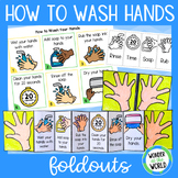 How to wash your hands foldable sequencing activity person