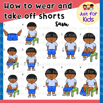 kids shorts clip art