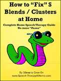 S Blends/Clusters - Home Speech Therapy Program